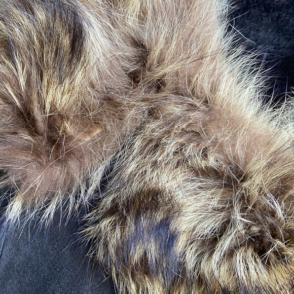 Vintage Juan Sebastian calf length size 10, original Raccoon fur, - Picture 8 of 9